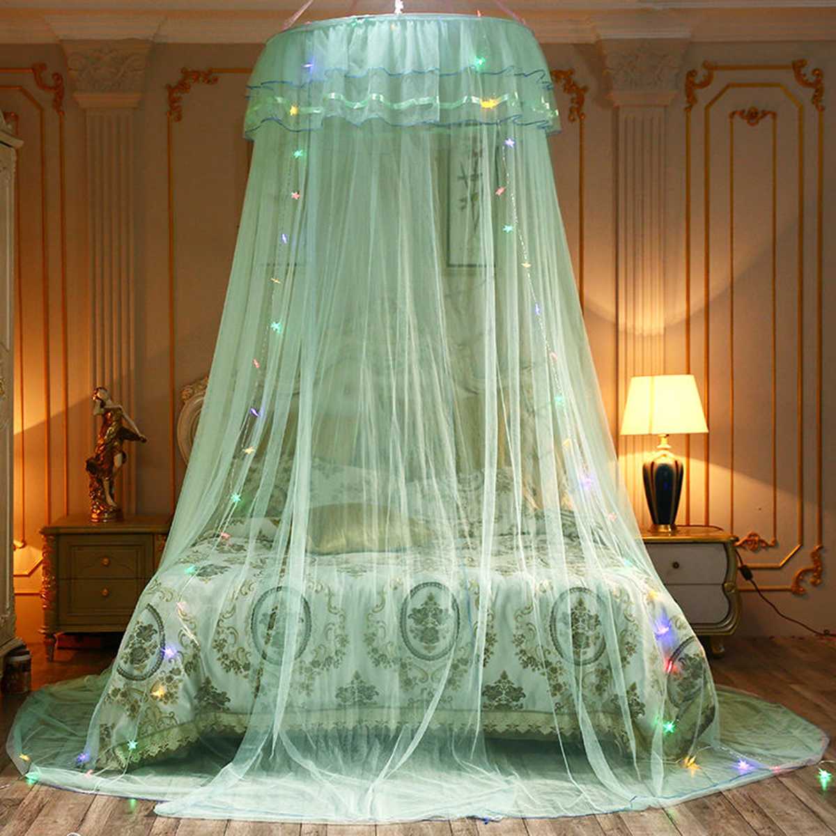 Elgant Canopy Mosquito Net For Double Bed Mosquito Repellent Tent Insect Reject Canopy Bed Curtain Bed Tent