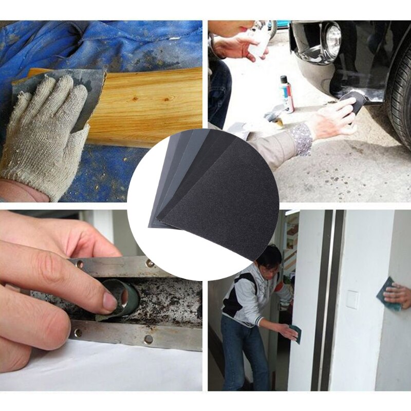 100/240/400/600/1000/2000 Grit Aluminium Oxide Wet & Dry Abrasive Sanding Paper