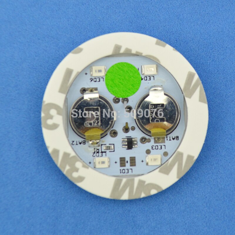 24pcs/lot 5CM led sticker bottle Flash Drinking Items Cocktail Bar Used LED Cup Coaster mini LED Cup Mat: 45MM green light