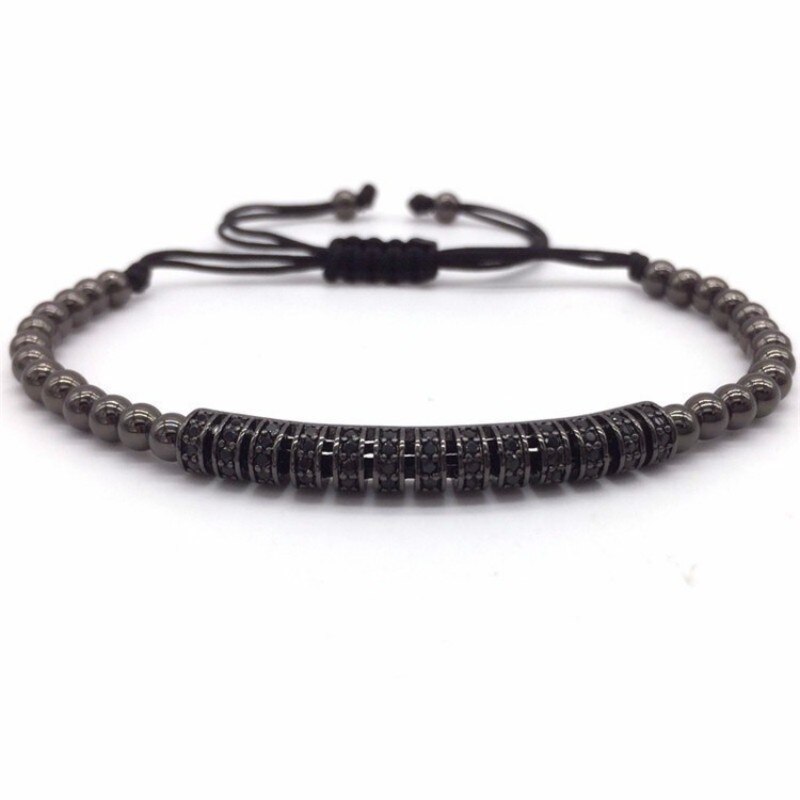 Klassieke Ronde Charm Armband Mannen Trendy 4Mm Handgemaakte Gevlochten Macrame Kralen Armband Voor Mannen Sieraden: 8