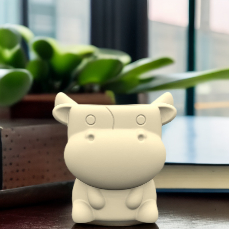 Stampo in silicone Mucca Pecora Riccio Elefante zebra Vaso di fiori Portapenne succulente Fai da te Creazione di resina Vaso di cemento cactus silicone