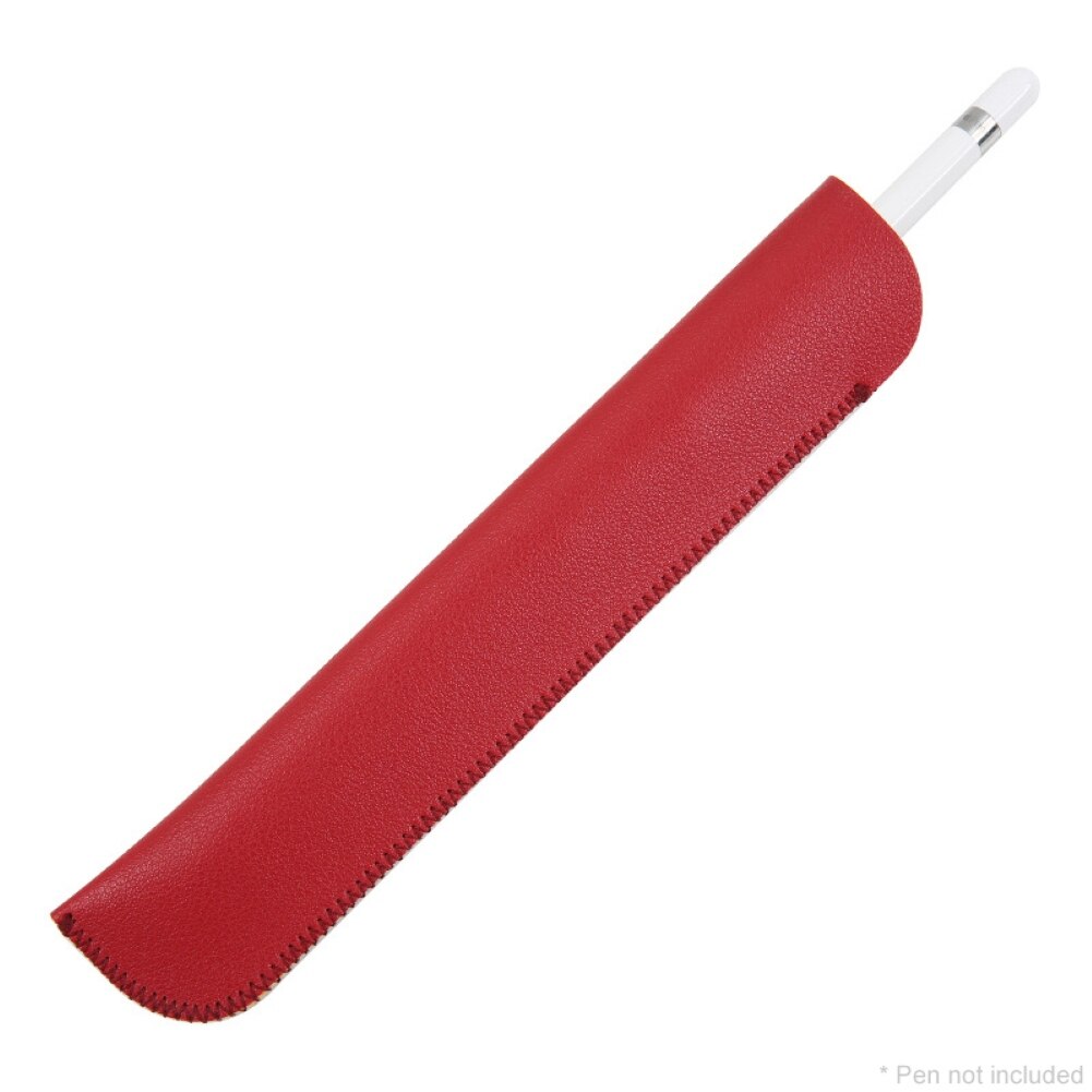Til æble penalhus stylus touch pen opbevaringstaske cover cover beskytter til samsung til æble blyant: Rød