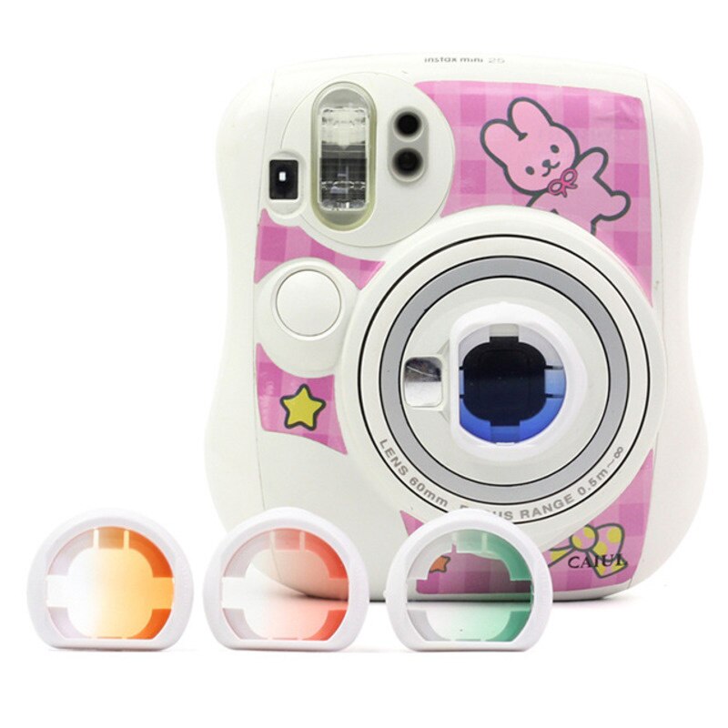 Camera Kleur Filter Selfie Spiegel Voor Fujifilm Instax Polaroid Mini26/25 Gradiënt Spiegel Retro Photo Eenmalige Imaging accessoire
