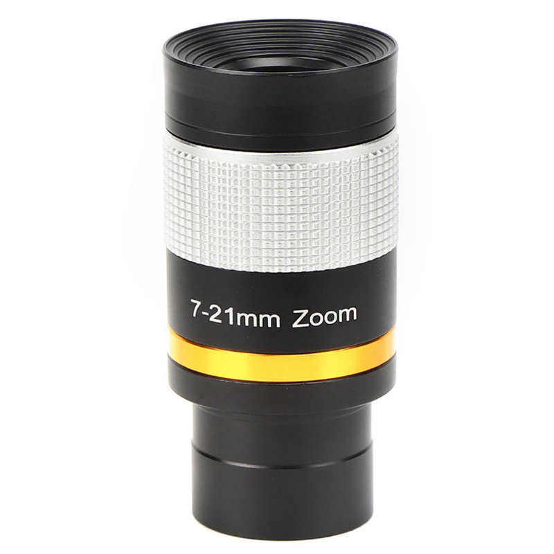 Astronomische Telescoop 7-21Mm Continue Zoom Oculair Observatie 1.25 Inch/31.7 Mm Telescoop Oculair: Silver