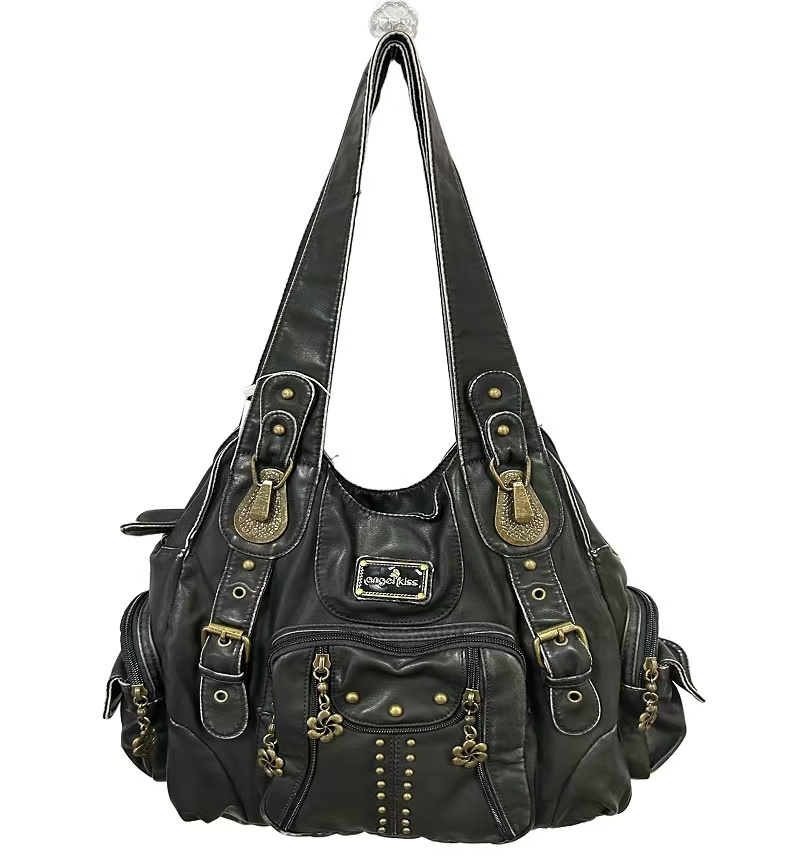 Angelkiss Bag Women Handbags Women Shoulder Bags PU Leather Handbag Female Satchel Big Shoulder Purse Bag bolsa feminina