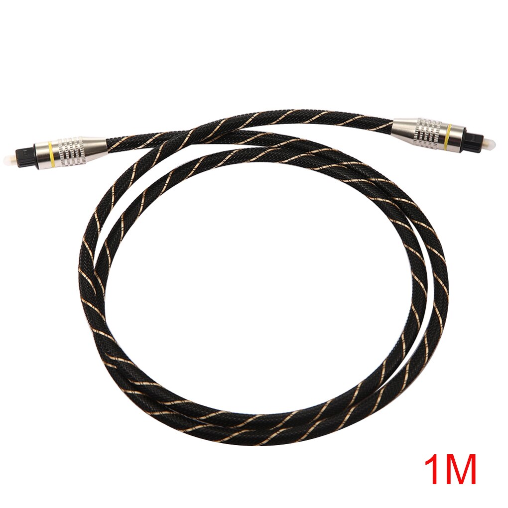 Digital Optical Audio Cable Toslink Gold Plated 1m 1.5m 2m 3M SPDIF MD DVD Gold Plated Cable