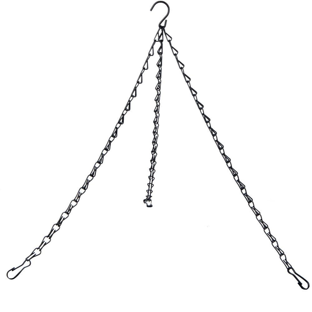 16/24inch Iron Hanging Flower potted plant hanger chain hanging flower basket flower basket flower pot chain garden balcony deco