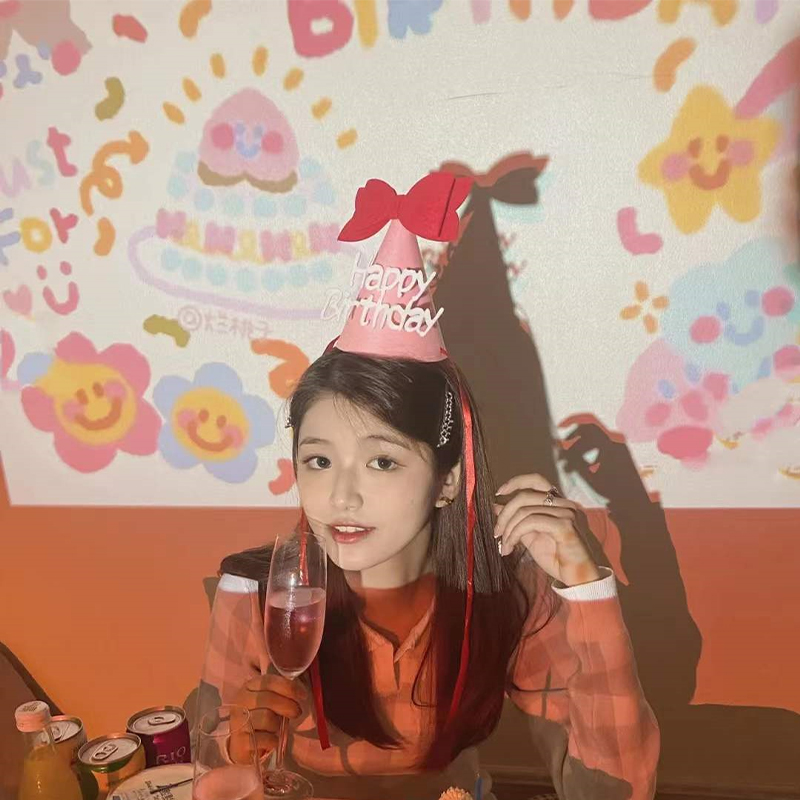 Birthday background projector decoration projection atmosphere lamp party layout