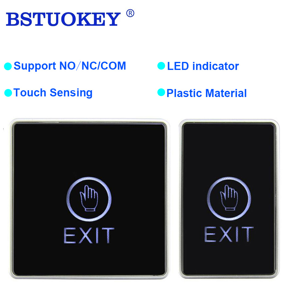 Push Touch Exit Button Door Eixt Release Button With LED Indicator for Home Security Protection for Home access Control System