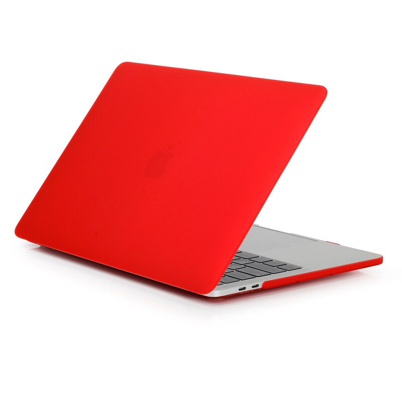 Coque de protection pour Macbook Pro 13 avec barre tactile, coque A1706, A1989, A2159, A2289, A2251, A1708: Rouge