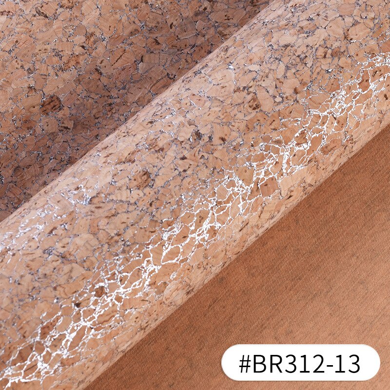 Meetee 90 x 140cm 0.5mm tissu en cuir de liège naturel pur tissu grain de bois matériau doux pour chaussures de fond sac à main décoration artisanat: 13