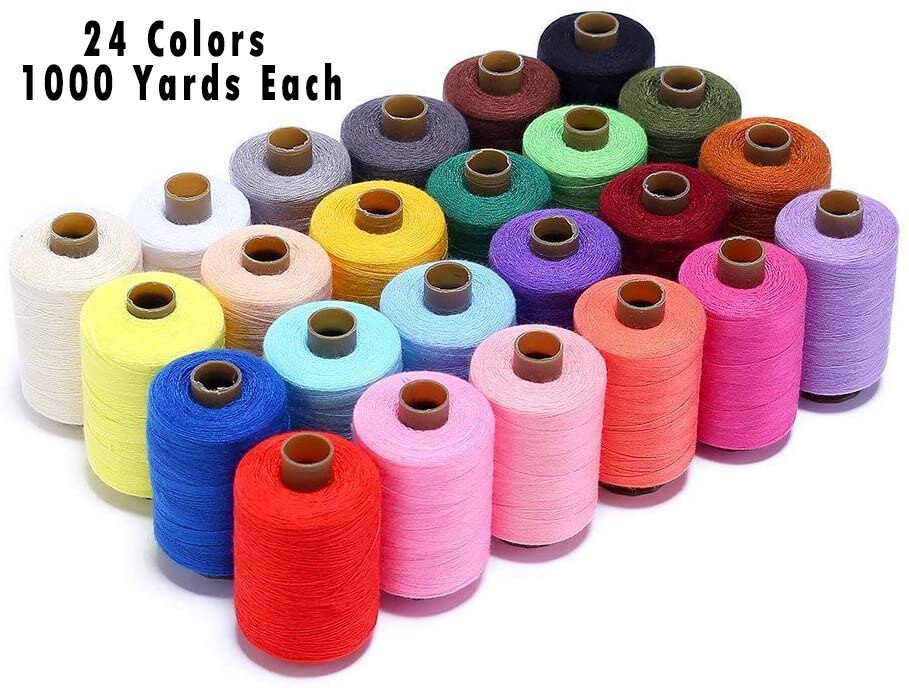 42 Bobine Filo Ricamo Poliestere 1000M - Kit Per Macchine Da Ricamo, 40 Colori + Extra Bianco E Nero - Foto 8