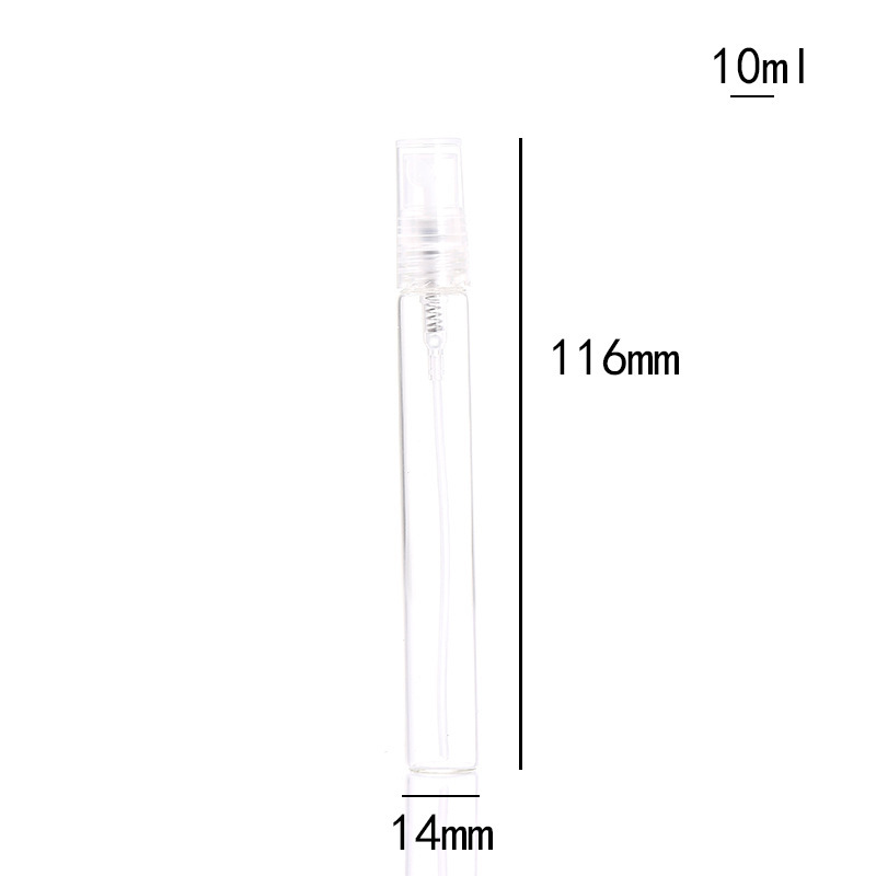 5/10 stuks mini draagbare sprayflesjes , lege parfumverstuivers, transparante parfumflesjes, 10ml 5ml cosmetische proefflesjes van glas: Pruim
