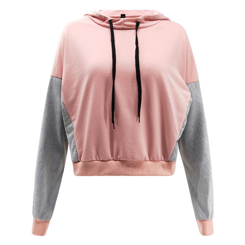 Women's Hooded Sweatshirt - Flexible Fit - Casual Training Pullover: M / Pink