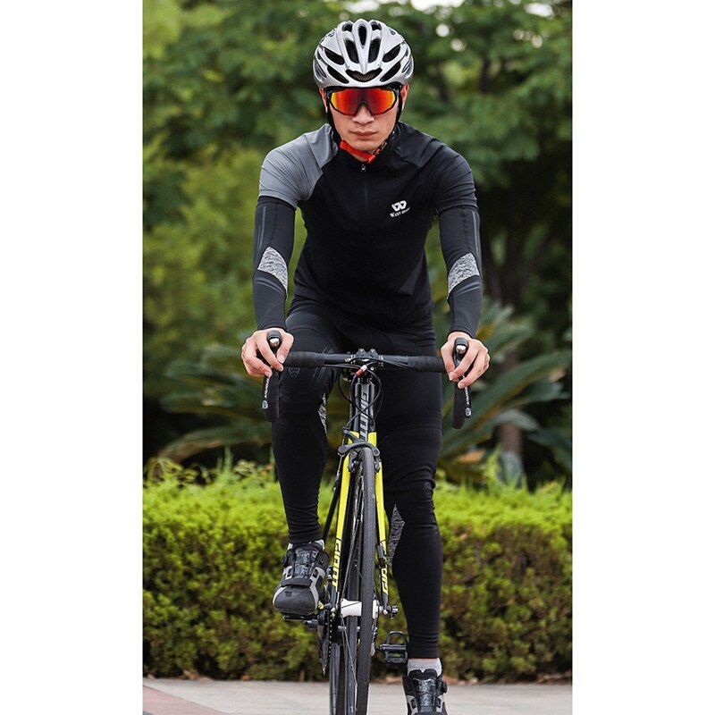 WEST BIKING Leg Warmers Black UV Protection Cycling Arm Warmer Breathable Bicycle Running Racing MTB Bike Leg Sleeve