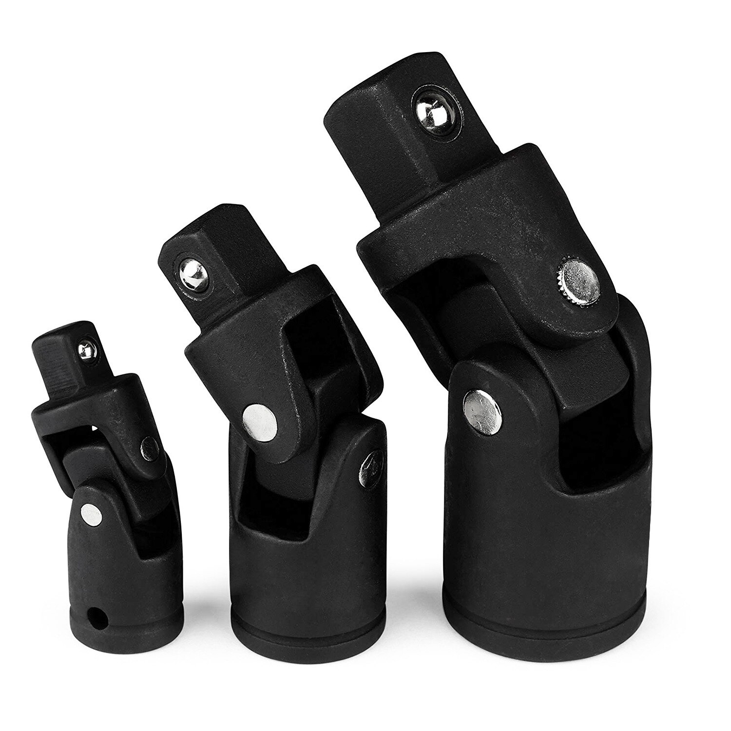 Kogelgewricht Impact Socket Set | 3Pc 1/4 Inch 3/8 Inch 1/2 Inch Drive Universal Carbon Staal Kruiskoppeling slagmoersleutel