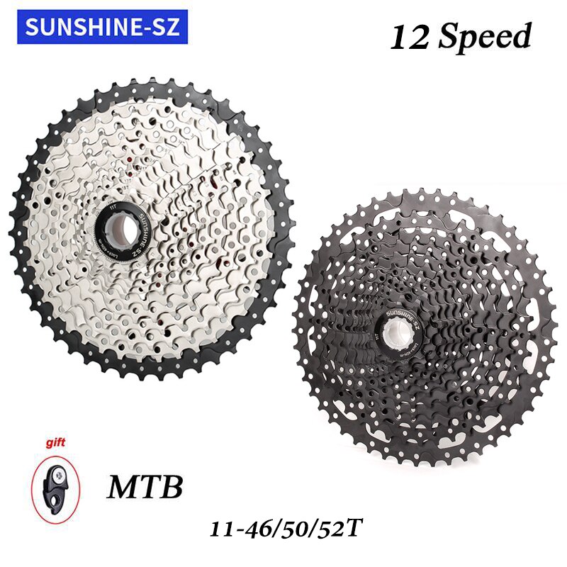 Sunshine 12 Speed Cassette Vrijloop 12V Fiets Vrijloop Mtb Bike Tandwiel Voor Shimano/Sram M6100/M7100/m8100/XTR9000/Sx/Nx/Gx