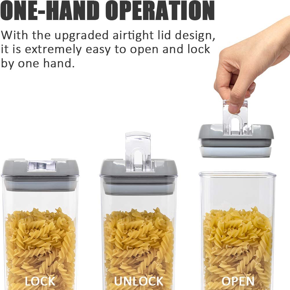 Food Storage Containers Sealed Refrigerator Multigrain Tank Cereal Spice Flour Pasta Spaghetti Kitchen Pantry Organization jar
