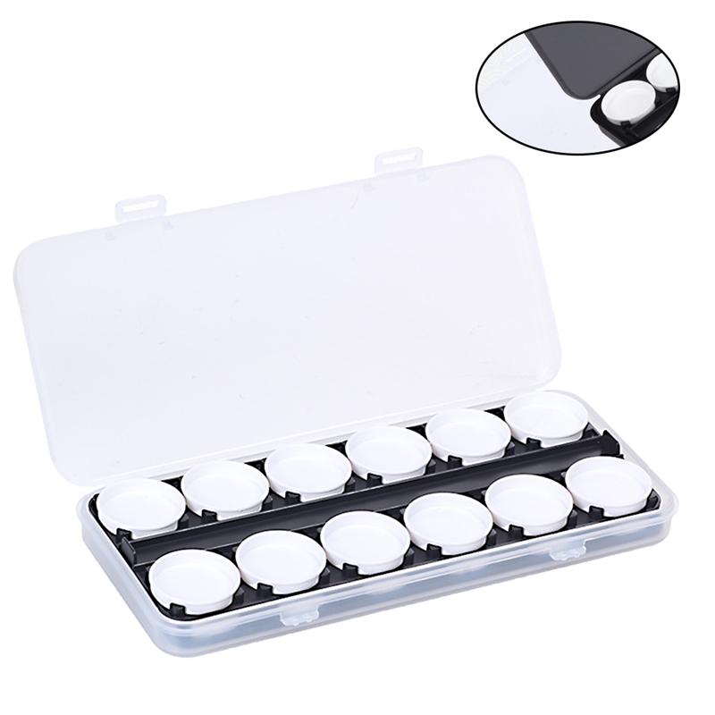 24 Grids Painting Palette Pigment Color Mixing Box Nail Art Paint Palette Watercolor Palette (Translucent)