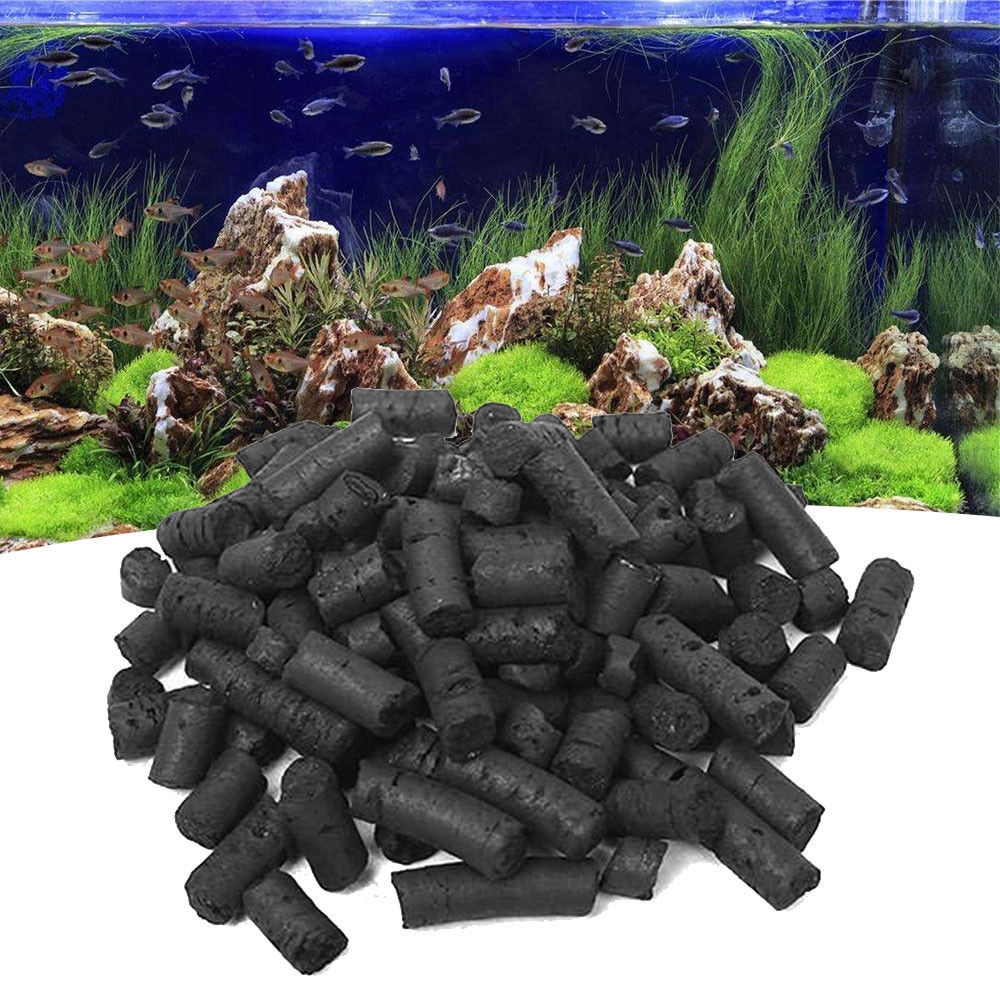 Een Pak 100G Actieve Kool Aquarium Aquarium Actieve Kool Houtskool Zuiveren Water Filter Media Sterke Filtratie