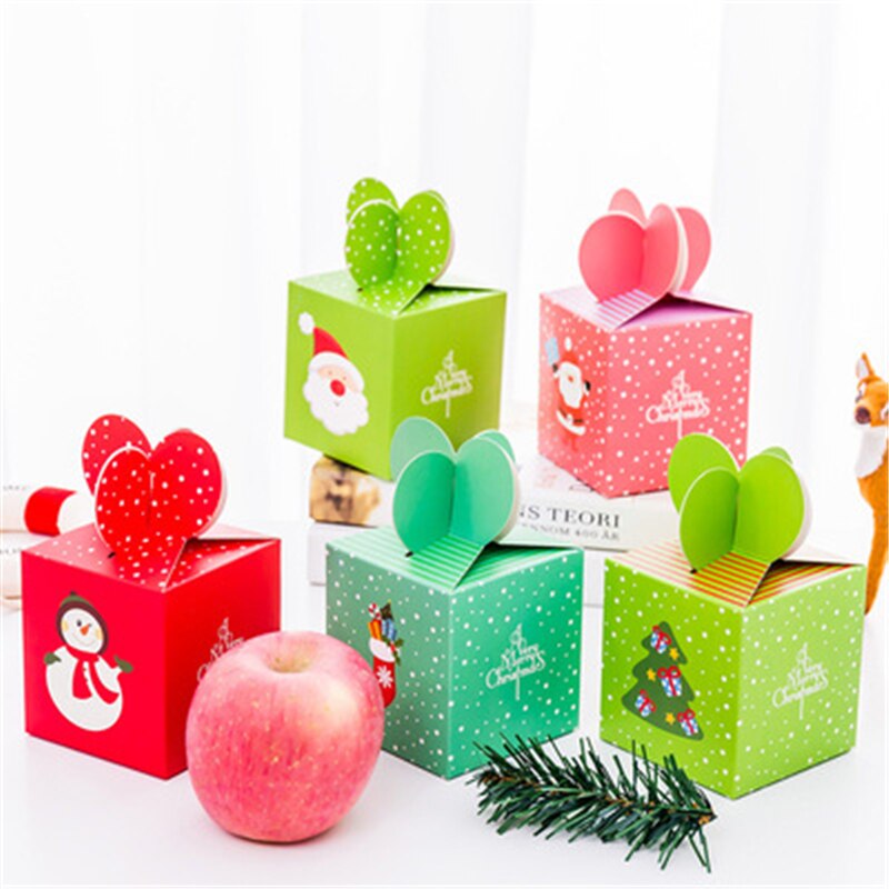 Dl kerstavond appel verpakking doos kerst grote doos veilige fruit doos kinderen snoep