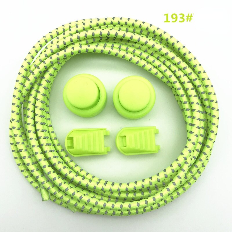Schnürsenkel Kreative Schnell Keine Krawatte Schnürsenkel freundlicher Erwachsene unisex Schnürsenkel Turnschuhe Sport Faul Schnürsenkel Reflektierende Elastische Elastische: Gelb2