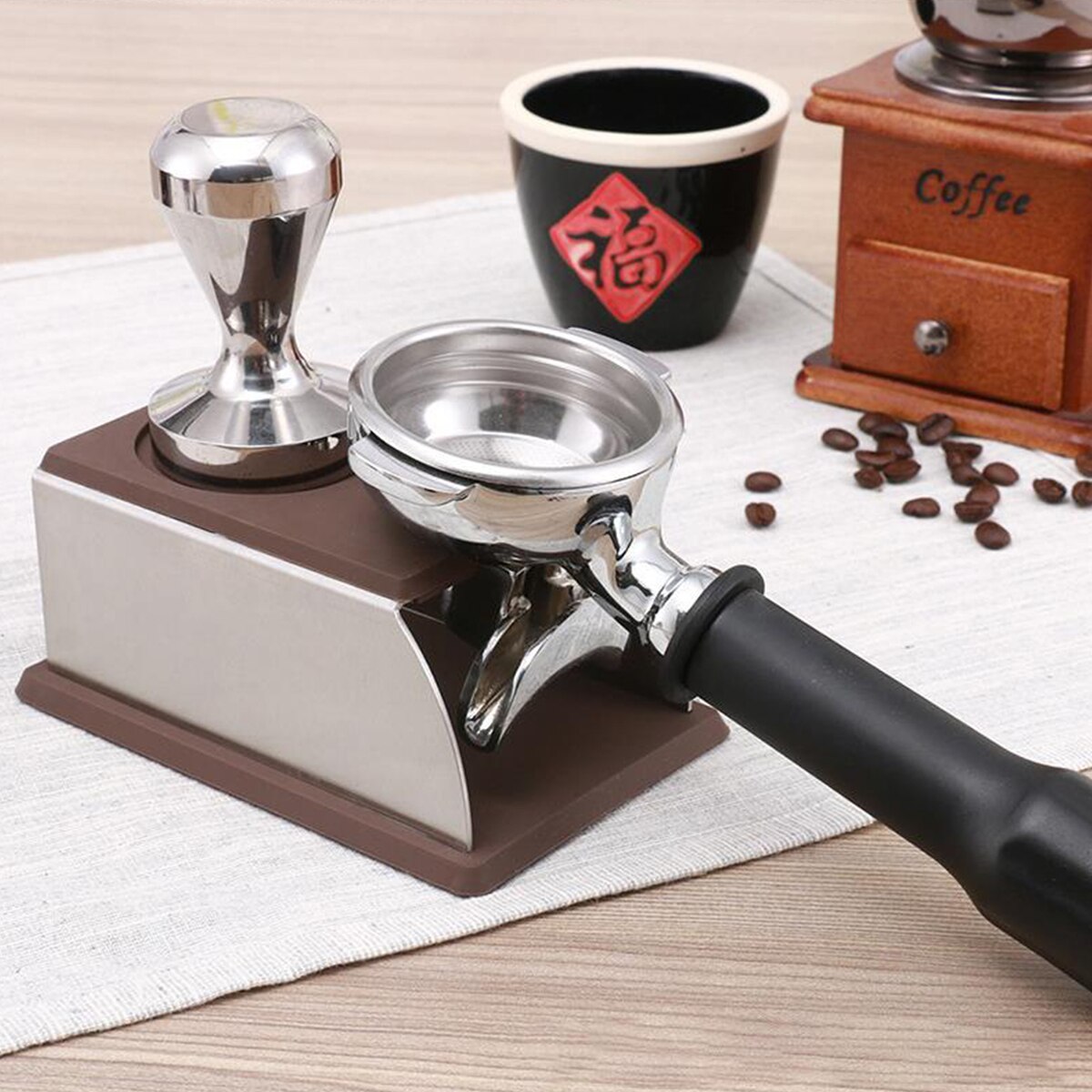 Keuken Koken Koffie Temper Stand Stevige Rvs Antislip Machine Sabotage Opslag Base