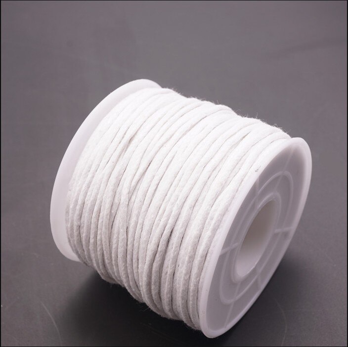 1.5mm 15m/35m Waxed Cotton Cord Beading Cord Waxed String Wax Cord for Jewelry Making and Macrame Supplies Roll Spool HK055: M / Gold