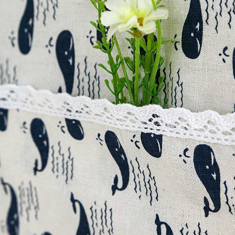 35*95cm Microwave Oven Dustproof Cover With Pockets Cloth Microwaves Protector Covers LORS889