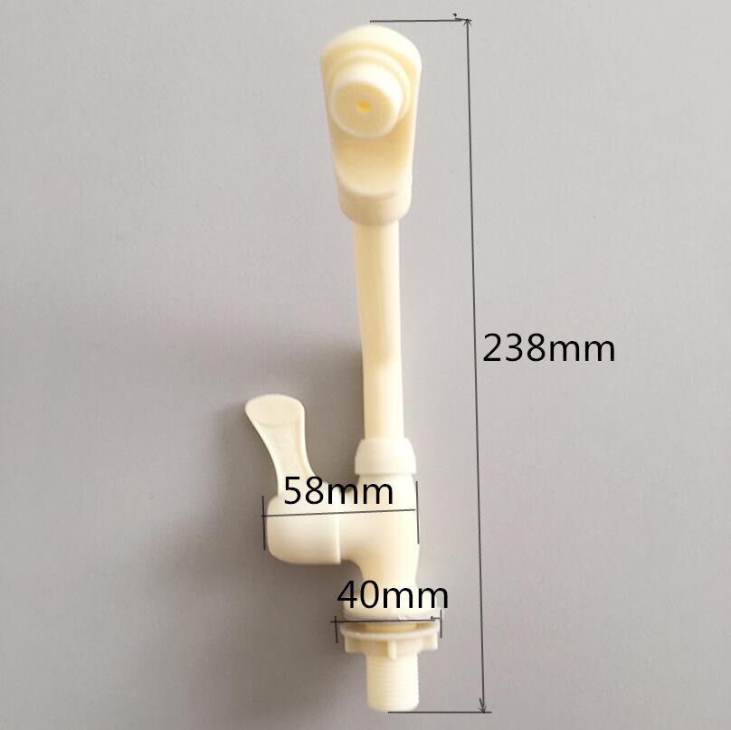G1/2 zlew z tworzywa sztucznego kran PP pojedyncze zimne kran zlew pojedynczy otwór kuchnia kran