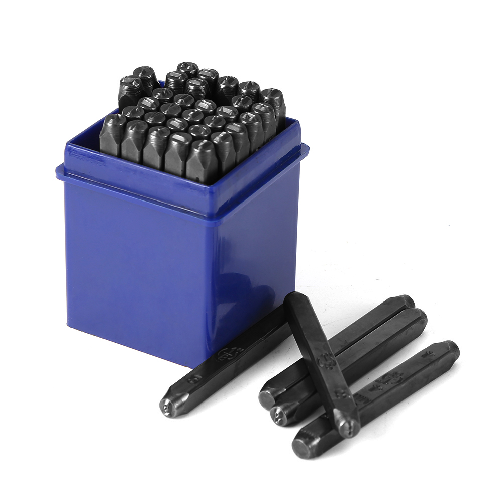 26/36 Pcs Stamp Leather Stamping Printing Punch Tool English Letters Metal Stamp Set Leather Tools Leather craft Alphabet Stamps: 36pcs 5mm