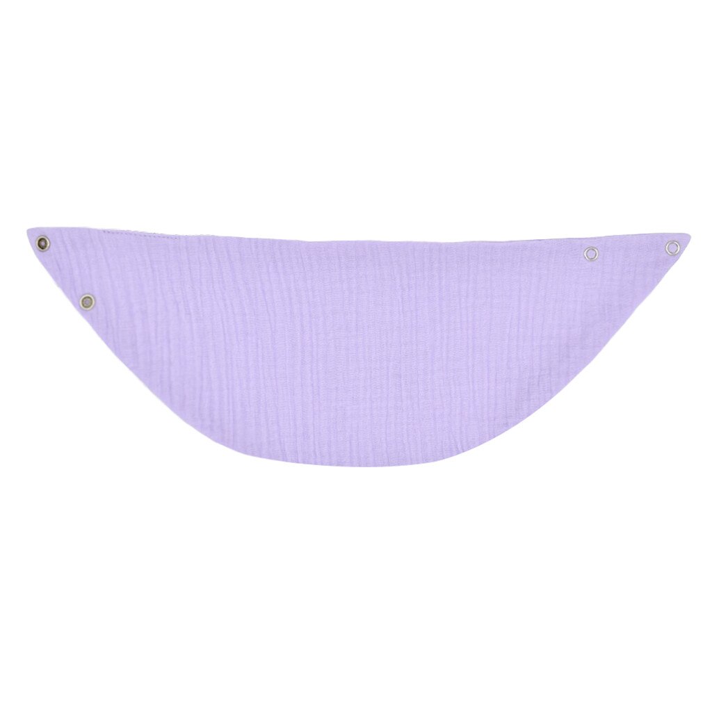 Newborn Infant Cotton Gauze Scarf Bib Organic Cotton Bib Scarf Baby Bandana June 27th: Purple 