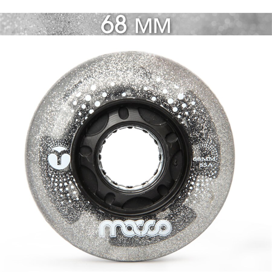 Ruedas de patín en línea con iluminación Micro LED, llantas de patinaje resistentes 85A Slalom deslizantes 68 70 72 76 80mm para Patines SEBA Powerslide: 68mm