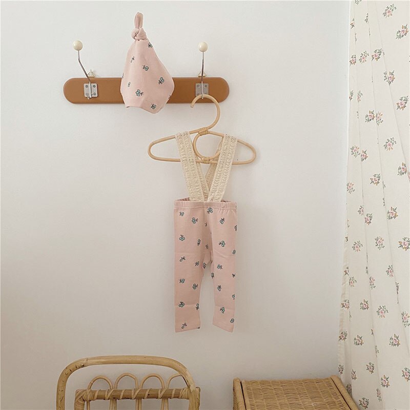 Melario -né bébé combinaison mignon printemps bébé coton doux ensemble avec chapeau enfant en bas âge fruits imprimer pantalon 0-24M