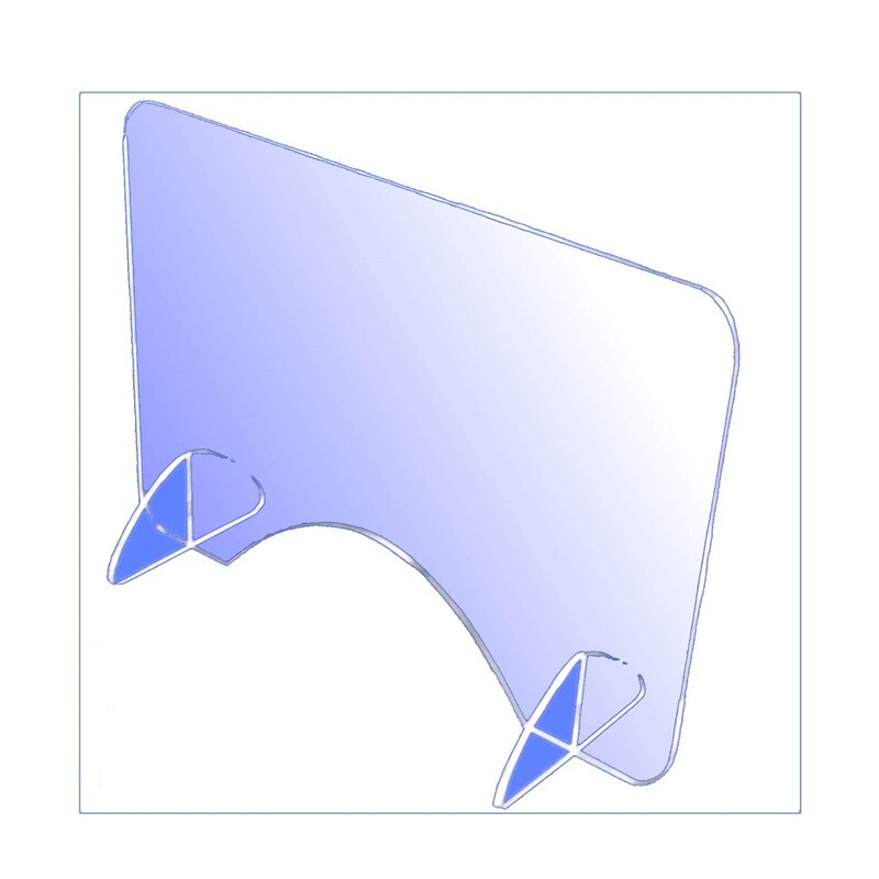 15.7 inch Acrylic Protective Shield Insulation Protection Board for Barrier Restaurant Grocery Stores