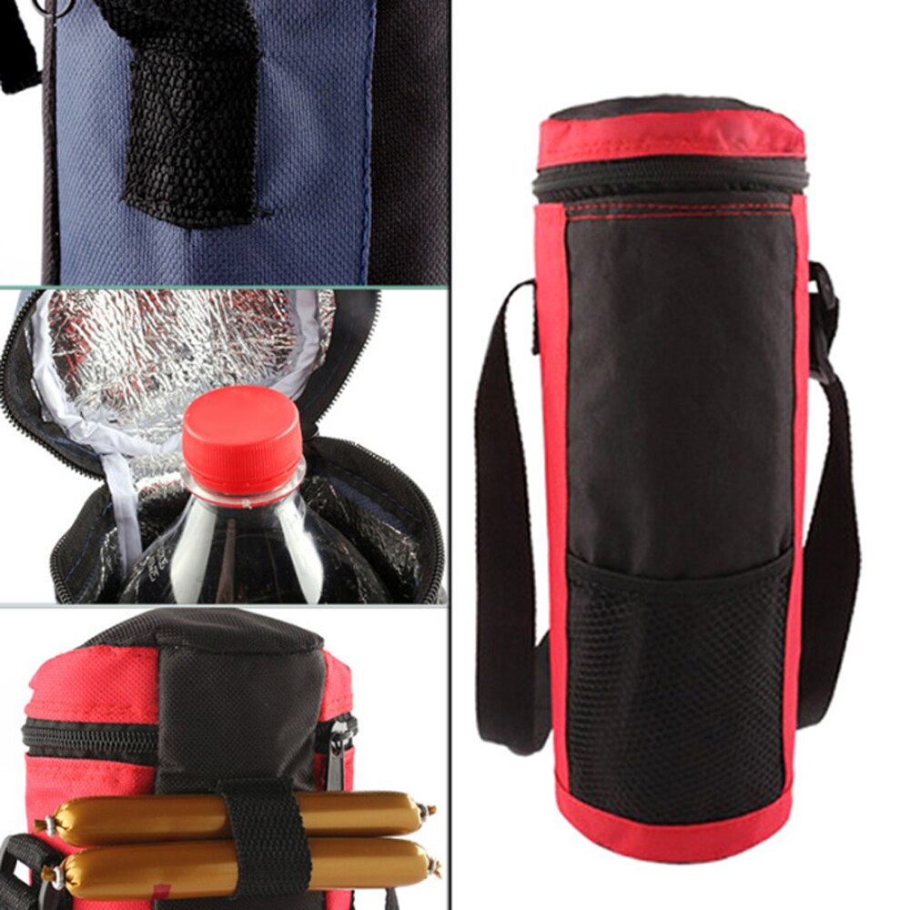 Wasser Flasche Kühler Tote Tasche Universal- Wasser Flasche Tasche Hohe Kapazität Isolierte Kühltasche draussen Reisen Camping Wandern