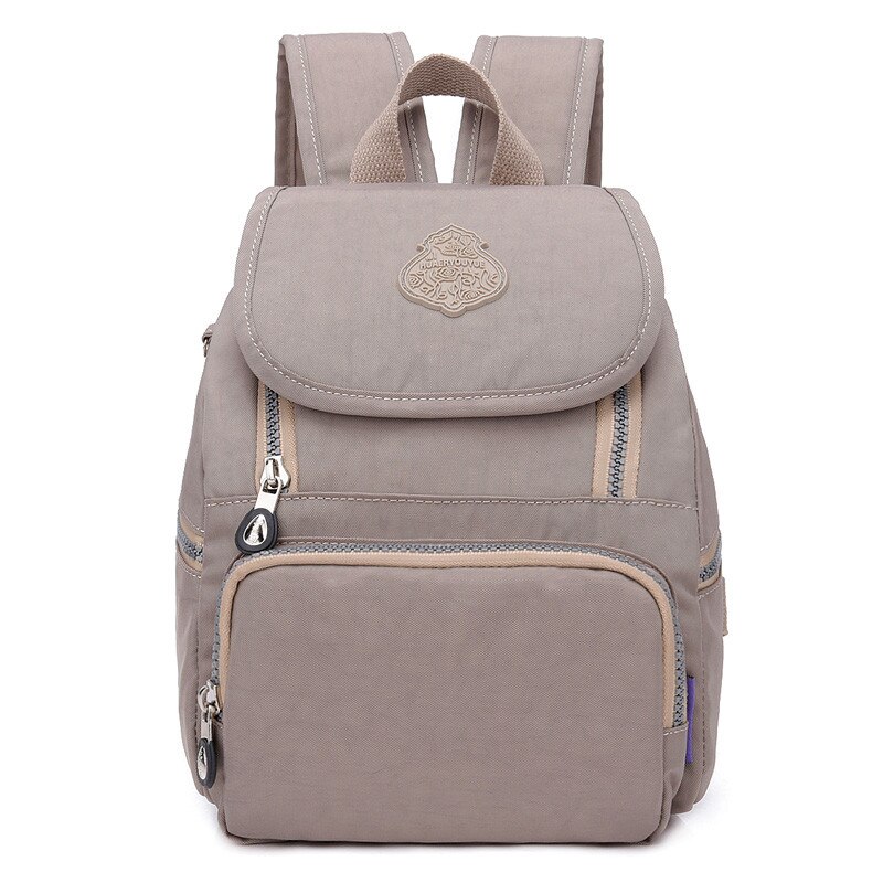 Nylon Rucksack Backpack Female Casual Women's Little School Bags For Teenage Girls Preppy Lady Backpack Feminina Mochila: Apricoot