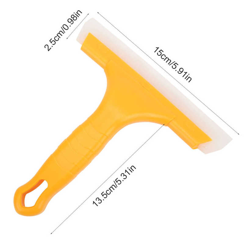 Multipurpose Squeegee Yellow Scratch Free Silicone Soft Universal for Car Window Kitchen Bathroom Window Squeegee