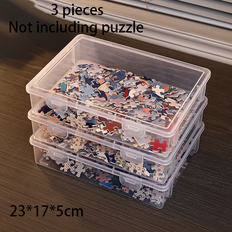 Caja de almacenamiento de plástico transparente con tapa de solapa, organizadores multiusos para manualidades, organizador de suministros de arte, caja de costura para cuentas, lápices, cuaderno: Morado