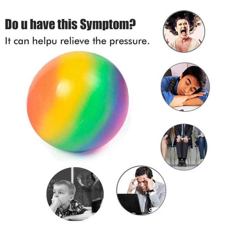 Regenboog Vent Bal Decompressie Speelgoed Trage Rebound Anti Stress Reliever Bal Squeeze Relief Gezonde Speelgoed Roze Vent Speelgoed