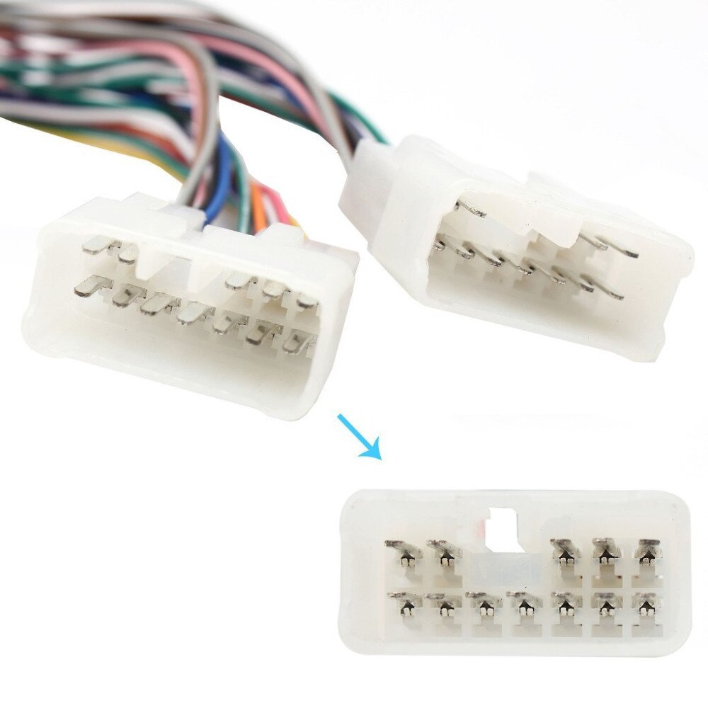 Auto CD MP3 Speler Splitter/Y kabel Retentie Y Harnas Interface Aux Adapter Y-Kabel Fit voor Toyota (5 + 7) camry connector QX995