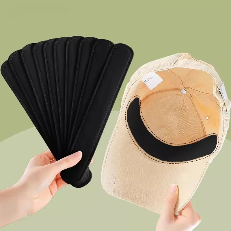 10/60 stücke Einweg Hut Schweiß Absorber Aufkleber Liner Bands Sport Gürtel Kappe Krempe Schweißband Klebstoff Schweiß Absorbieren Streifen Pads