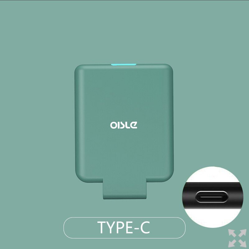 OISLE Portable Mini Special Power Bank Suitable For Samsung S9/S10+/S20/S21 U/Note20/Note10+/Note21 External Battery Powerbank: 4225mah-- green