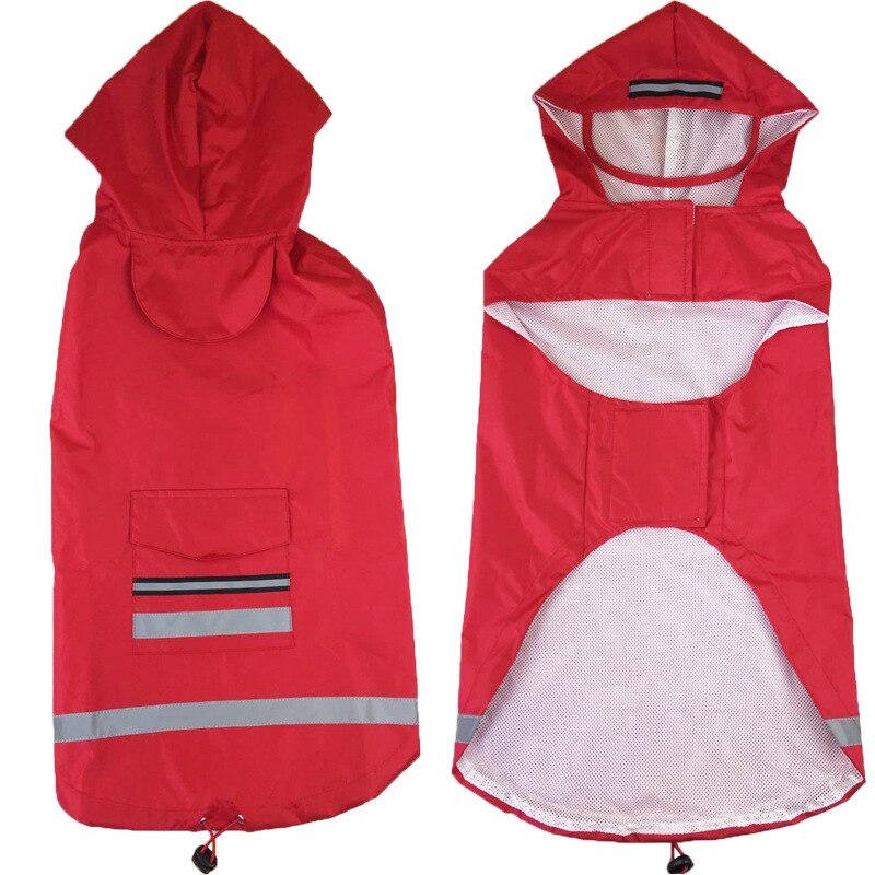 Chubasquero para perro grande, impermeable, Golden Retriever, Husky, abrigo de lluvia con capucha de dos patas para mascotas, ropa para perros grandes, novedad