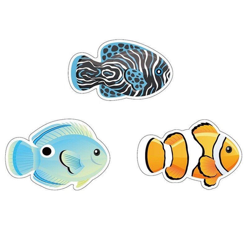Hameçon mural , dessin animé, sans poinçon, poisson clown à forte charge, adhésif pour la maison, accessoires de salle de bains décoratifs, 3/6/9 pièces: 3pcs
