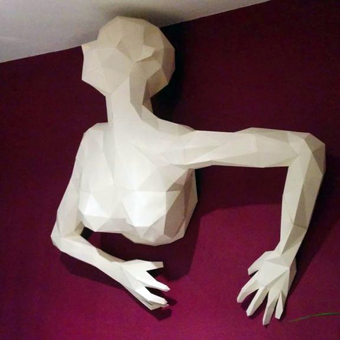3D papier peint modèle femmes papercraft jouets décor à la maison bar pub décoration murale modèle terrain Puzzles éducatifs bricolage jouets