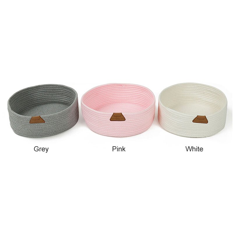 Krabpaal voor katten, handgemaakt, rond, van natuurlijk katoen, mat voor kleine katten, kedi evi cama para gato
