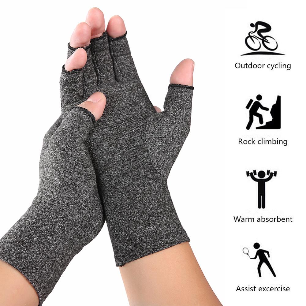 1Pair Adult Rheumatoid Compression Hand Gloves For Osteoarthritis Arthritis Joint Pain Relief Wrist Support Protective Gloves