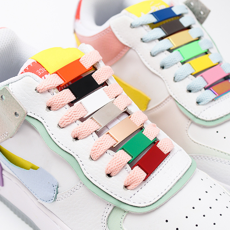A-J01 Schnürsenkel Schnalle Schuhe Dekorationen Sneaker Bausätze Metall Schnalle Stilvolle und Geeignet für Alle Arten von Flache Schnürsenkel 15 Farben