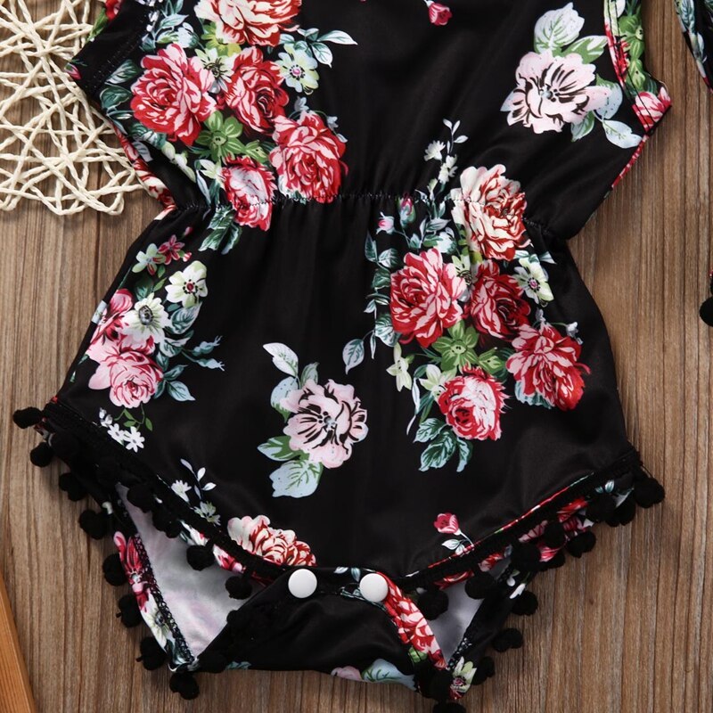 Ropa de verano para niños niño Floral Body para bebé-piezas Pirncess chicas Braga trajes ropa